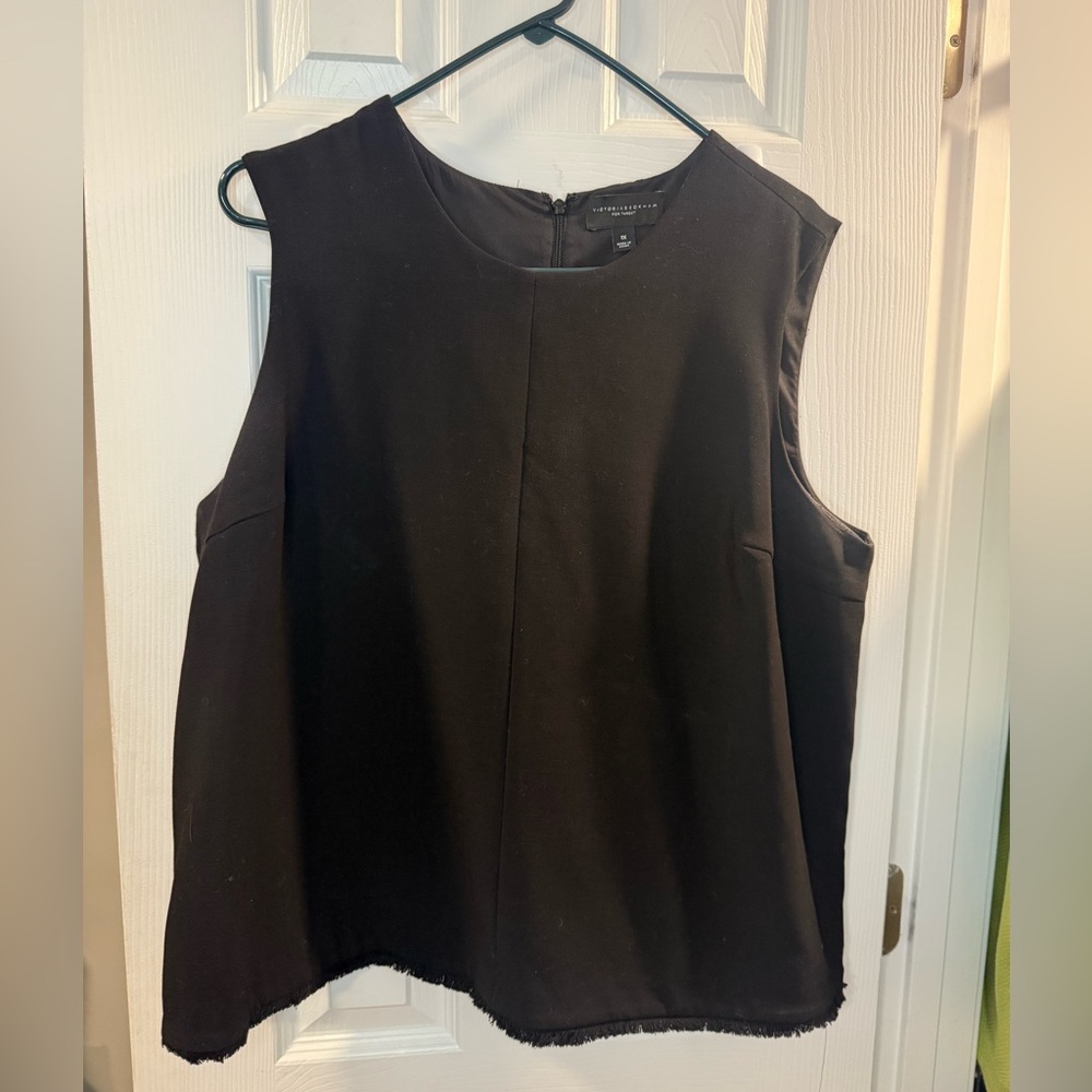 Victorian Beckham Black Sleeveless Top